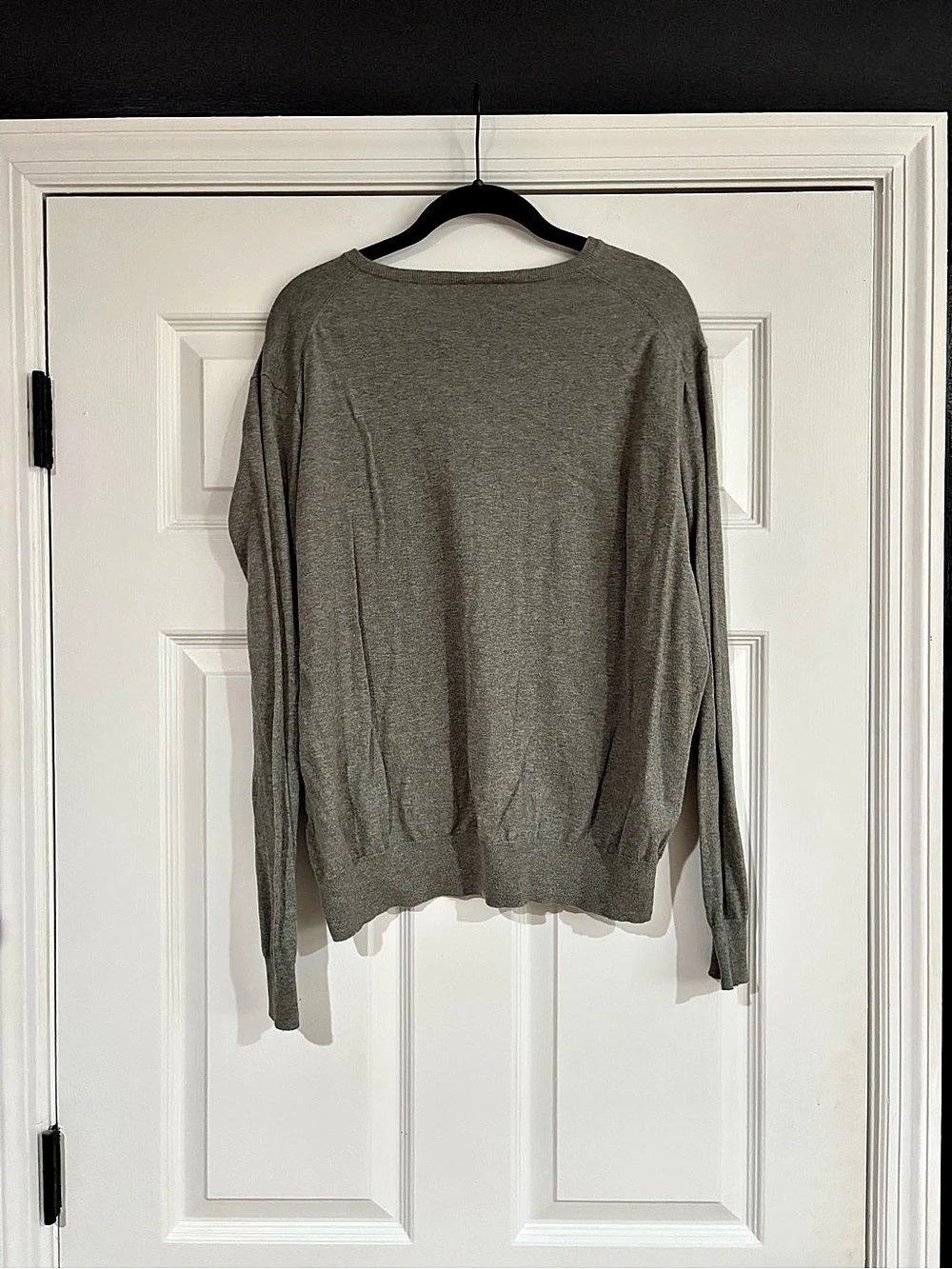 Polo Ralph Lauren Pima Cotton V-Neck Sweater Gray V-Neck Sweater Size XL - Picture 5 of 5